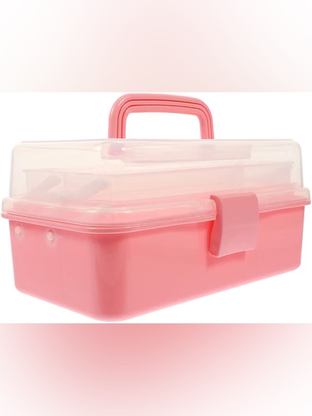 NWT Pink 3-Tier Plastic Craft and Makeup Storage